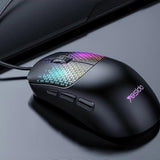 Mouse wireless Yesido Wired Gaming Mouse (KB32), USB, Plug&Play, Ultra-Lightweight Design, RGB Lighting, 7200DPI, negru