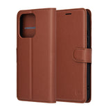 Husa pentru OPPO Reno14, Techsuit Leather Folio, maro