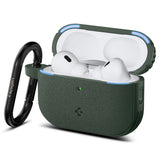 Husa casti pentru AirPods Pro 3, Spigen, Protection Case Vault Acs09827 Air Space Technology Aluminum Holder Midnight, verde