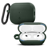 Husa casti pentru AirPods Pro 3, Spigen, Protection Case Vault Acs09827 Air Space Technology Aluminum Holder Midnight, verde