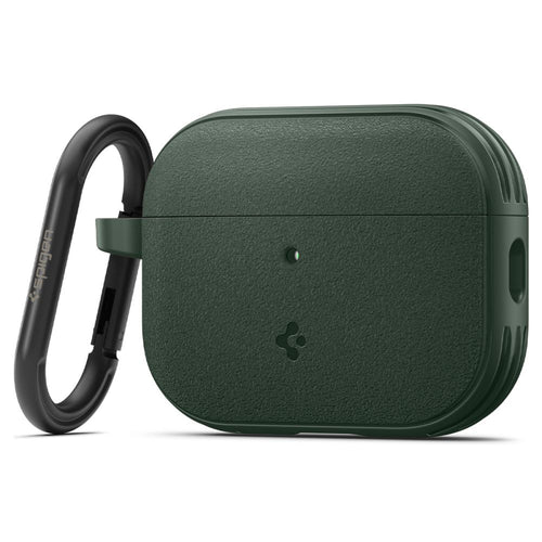Husa casti pentru AirPods Pro 3, Spigen, Protection Case Vault Acs09827 Air Space Technology Aluminum Holder Midnight, verde