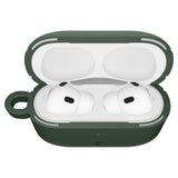 Husa casti pentru AirPods Pro 3, Spigen, Protection Case Vault Acs09827 Air Space Technology Aluminum Holder Midnight, verde
