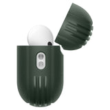 Husa casti pentru AirPods Pro 3, Spigen, Protection Case Vault Acs09827 Air Space Technology Aluminum Holder Midnight, verde