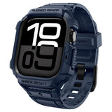 Curea pentru Apple Watch 10 42mm, Spigen Rugged Armor Pro V2 (ACS10495), bleumarin