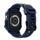 Curea pentru Apple Watch 10 42mm, Spigen Rugged Armor Pro V2 (ACS10495), bleumarin