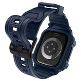 Curea pentru Apple Watch 10 42mm, Spigen Rugged Armor Pro V2 (ACS10495), bleumarin