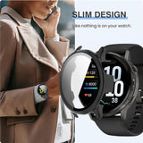 Husa smartwatch pentru Garmin Venu 4 45mm, Techsuit, verde inchis