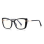Techsuit Anti-Blue Light Glasses Reflex PC (2273), pentru Women, Oversized, TR90&Metal Frame, AC Lens, Negru
