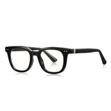 Techsuit Anti-Blue Light Glasses Reflex PC (2229), pentru Men, Round, TR90&Metal Frame, AC Lens, Negru