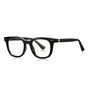 Techsuit Anti-Blue Light Glasses Reflex PC (2229), pentru Men, Round, TR90&Metal Frame, AC Lens, Negru
