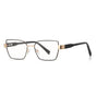 Techsuit Anti-Blue Light Glasses Reflex PC (3169), pentru Women, Hexagonal, Metal Frame, AC Lens, Negru
