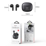 Casti wireless Yesido (TWS19), cu ENC, Control tactil, Bluetooth V5.3, Afisaj LED, Semi-Design in-ear, 470mAh, negru