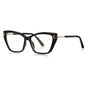 Techsuit Anti-Blue Light Glasses Reflex PC (2262), pentru Women, Rectangle, TR90&Metal Frame, AC Lens, Negru