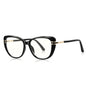 Techsuit Anti-Blue Light Glasses Reflex PC (2274), pentru Women, Oversized, TR90&Metal Frame, AC Lens, Negru
