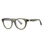 Techsuit Anti-Blue Light Glasses Reflex PC (2231), Round, TR90&Metal Frame, AC Lens, Transparent/Verde