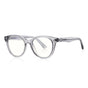 Techsuit Anti-Blue Light Glasses Reflex PC (2231), Round, TR90&Metal Frame, AC Lens, Transparent/Gri