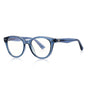 Techsuit Anti-Blue Light Glasses Reflex PC (2231), Round, TR90&Metal Frame, AC Lens, Transparent/Albastru