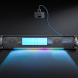 Boxa portabila Yesido Boxa portabila (YSW27), Bluetooth 5.3, Audio System Sound Amplifier, Lumini RGB, TF, AUX, USB, 1200mAh, negru