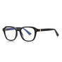 Techsuit Anti-Blue Light Glasses Reflex PC (2227), pentru Men, Round, TR90&Metal Frame, AC Lens, Negru