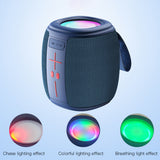 Boxa portabila Yesido Boxa portabila (YSW14), Bluetooth 5.1, Lumini RGB, Portabil, Fabric Texture, TF, USB, DC5V, 1200mAh, 5W, albastru