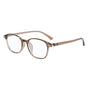 Techsuit Anti-Blue Light Glasses Reflex PC (6635), Unisex, Round, TR90 Frame, AC Lens, Light Maro