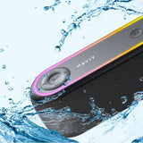 Boxa portabila Havit (SK810BT), USB-C, Bluetooth 5.3, TWS, TF, USB, FM, AUX, Hands-Free Call, RGB, IPX5, 2400mAh, negru