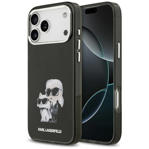 Husa pentru iPhone 17 Pro, Karl Lagerfeld IML Aquarelle MagSafe (KLHMP17LHMKCAQOK), mov
