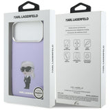 Husa pentru iPhone 17 Pro Max, Karl Lagerfeld IML Aquarelle MagSafe (KLHMP17XHMKIAQOU), mov