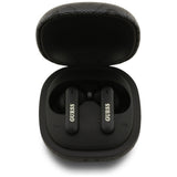Casti wireless Guess 4G Classic Metal Logo (GUTWST3P4EGK), Bluetooth V5.4, TWS, ENC Technology, 250mAh, negru