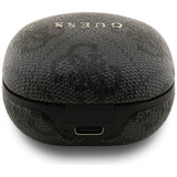 Casti wireless Guess 4G Classic Metal Logo (GUTWST3P4EGK), Bluetooth V5.4, TWS, ENC Technology, 250mAh, negru