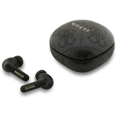 Casti wireless Guess 4G Classic Metal Logo (GUTWST3P4EGK), Bluetooth V5.4, TWS, ENC Technology, 250mAh, negru