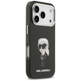 Husa pentru iPhone 17 Pro, Karl Lagerfeld IML Aquarelle MagSafe (KLHMP17LHMKIAQOK), negru