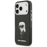 Husa pentru iPhone 17 Pro, Karl Lagerfeld IML Aquarelle MagSafe (KLHMP17LHMKIAQOK), negru