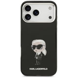 Husa pentru iPhone 17 Pro Max, Karl Lagerfeld IML Aquarelle MagSafe (KLHMP17XHMKIAQOK), negru
