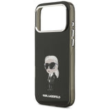 Husa pentru iPhone 17 Pro Max, Karl Lagerfeld IML Aquarelle MagSafe (KLHMP17XHMKIAQOK), negru