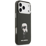 Husa pentru iPhone 17 Pro Max, Karl Lagerfeld IML Aquarelle MagSafe (KLHMP17XHMKIAQOK), negru