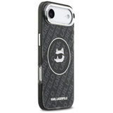 Husa pentru iPhone 17 Air, Karl Lagerfeld IML Choupette Head Logo MagSafe (KLHMP17MHMKBCHOK), negru