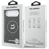 Husa pentru iPhone 17 Air, Karl Lagerfeld IML Choupette Head Logo MagSafe (KLHMP17MHMKBCHOK), negru