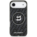 Husa pentru iPhone 17 Air, Karl Lagerfeld IML Choupette Head Logo MagSafe (KLHMP17MHMKBCHOK), negru