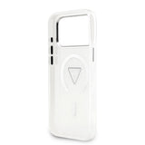 Husa pentru iPhone 17 Pro Max, Guess IML Gradient Triangle Logo MagSafe (GUHMP17XHGTMLCGT), transparenta