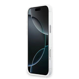 Husa pentru iPhone 17 Pro Max, Guess IML Gradient Triangle Logo MagSafe (GUHMP17XHGTMLCGT), transparenta