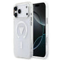 Husa pentru iPhone 17 Pro Max, Guess IML Gradient Triangle Logo MagSafe (GUHMP17XHGTMLCGT), transparenta