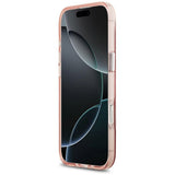 Husa pentru iPhone 17 Air, Guess IML Gradient Triangle Logo MagSafe (GUHMP17MHGTMLCGP), roz