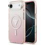 Husa pentru iPhone 17 Air, Guess IML Gradient Triangle Logo MagSafe (GUHMP17MHGTMLCGP), roz