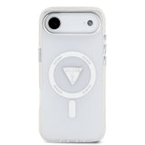 Husa pentru iPhone 17 Air, Guess IML Gradient Triangle Logo MagSafe (GUHMP17MHGTMLCGT), transparenta