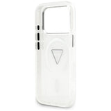 Husa pentru iPhone 17 Pro, Guess IML Gradient Triangle Logo MagSafe (GUHMP17LHGTMLCGT), transparenta