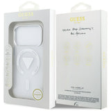Husa pentru iPhone 17 Pro, Guess IML Gradient Triangle Logo MagSafe (GUHMP17LHGTMLCGT), transparenta