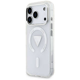 Husa pentru iPhone 17 Pro, Guess IML Gradient Triangle Logo MagSafe (GUHMP17LHGTMLCGT), transparenta