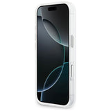 Husa pentru iPhone 17 Pro, Guess IML Gradient Triangle Logo MagSafe (GUHMP17LHGTMLCGT), transparenta