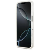 Husa pentru iPhone 17, Guess IML Gradient Triangle Logo MagSafe (GUHMP17SHGTMLCGT), transparenta